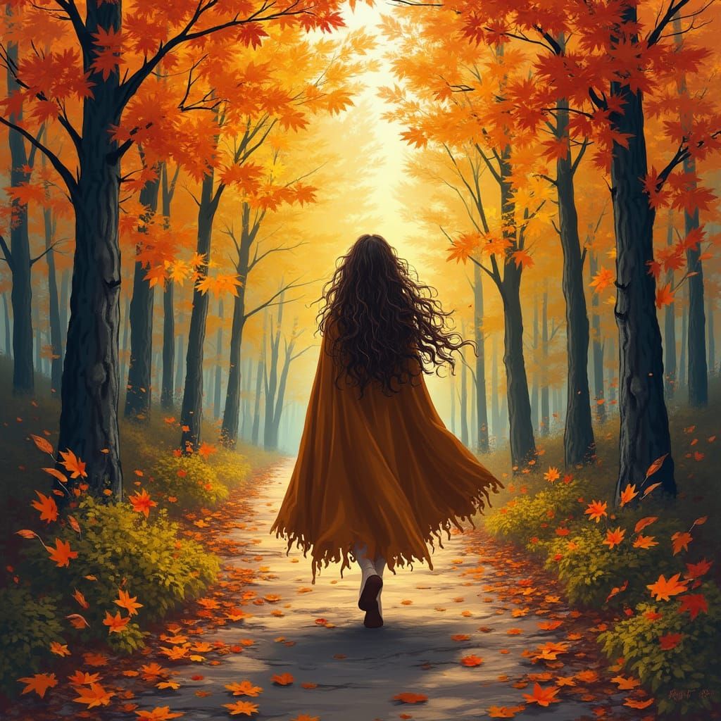 Autumnal Forest Walk: Impasto Painting in Unreal Engine