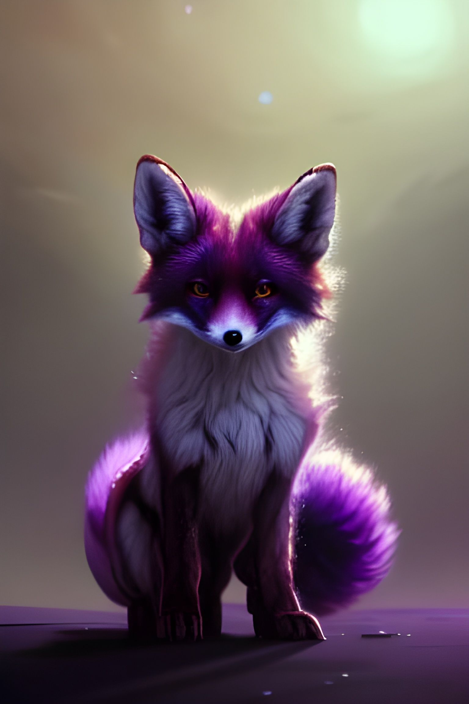 Cute Alien Fox Puppy on Alien Planet