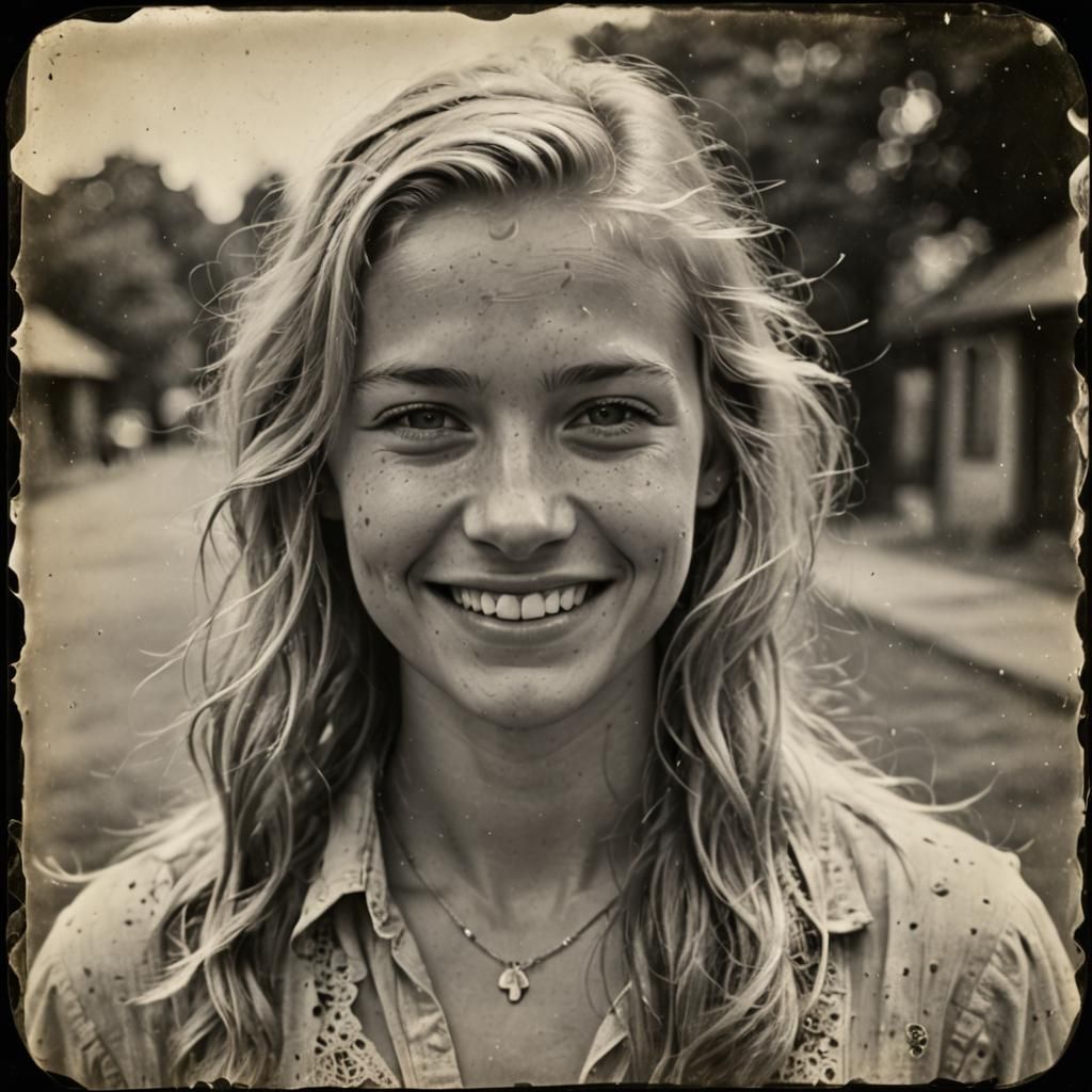 Sweaty Woman in Black and White Photography Style