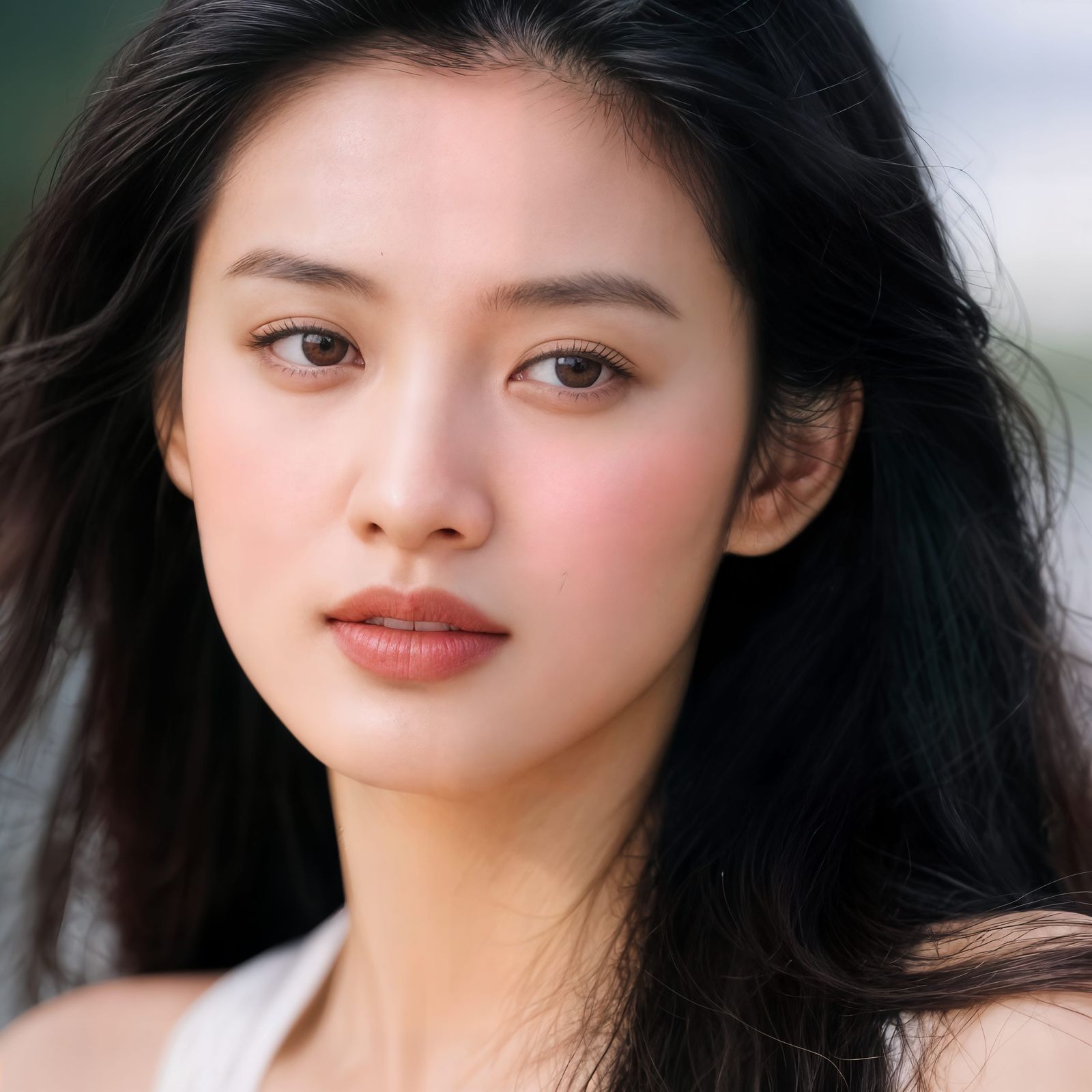 Portrait of a Beautiful Asian Woman