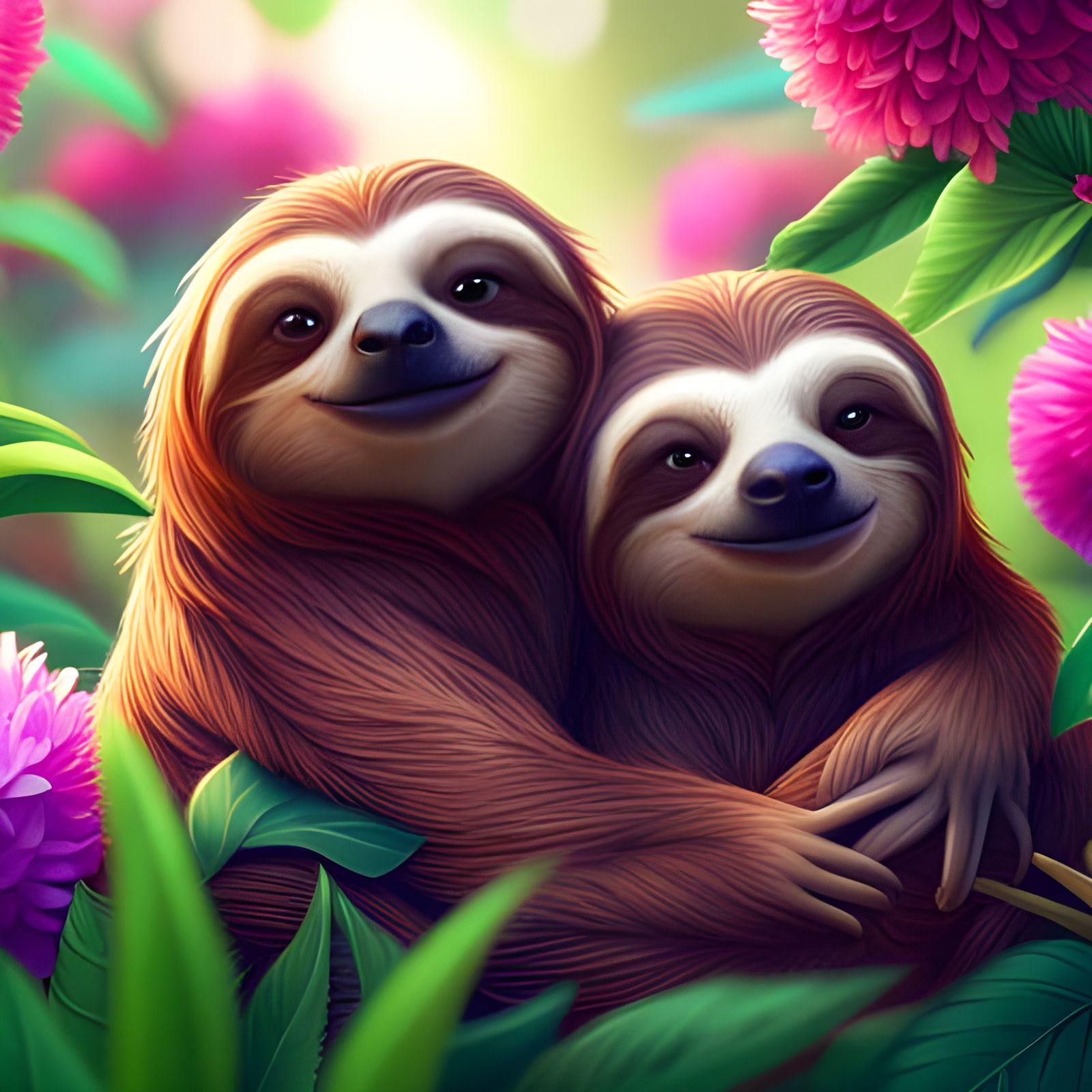 Aw, Sloth Cuddles!