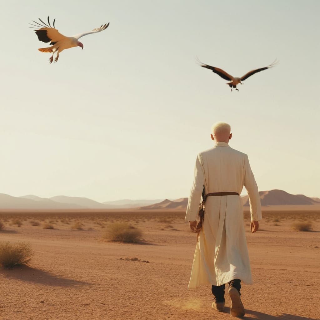 Desert Mirage: Albino Man's Cinematic Journey