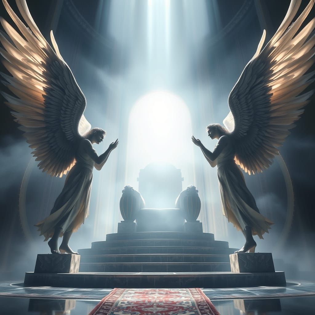 Seraphim Standing in Radiant Glory