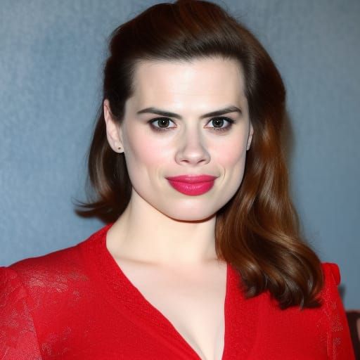 Hayley Atwell, at a movie premiere