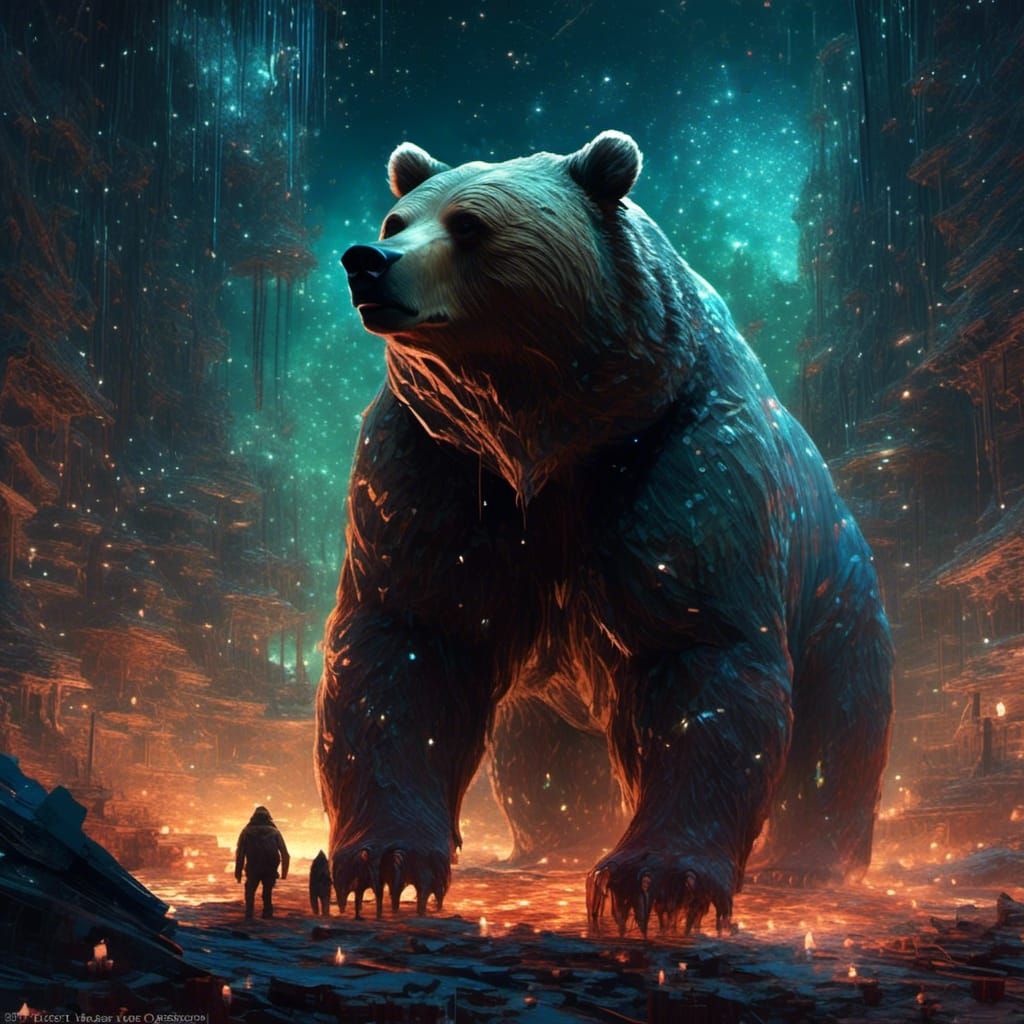 Constellation Bear and Bioluminescent Castle