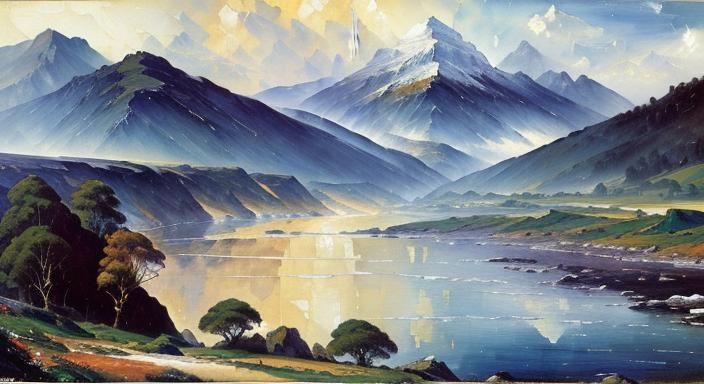 Epic Mountain Landscape Masterpiece