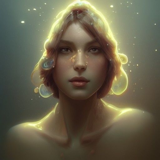 Hyperdetailed Crystal Portrait in Dynamic Lighting