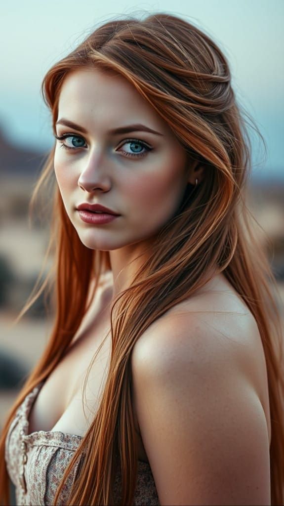 Ginger Goddess in Desert Isolation