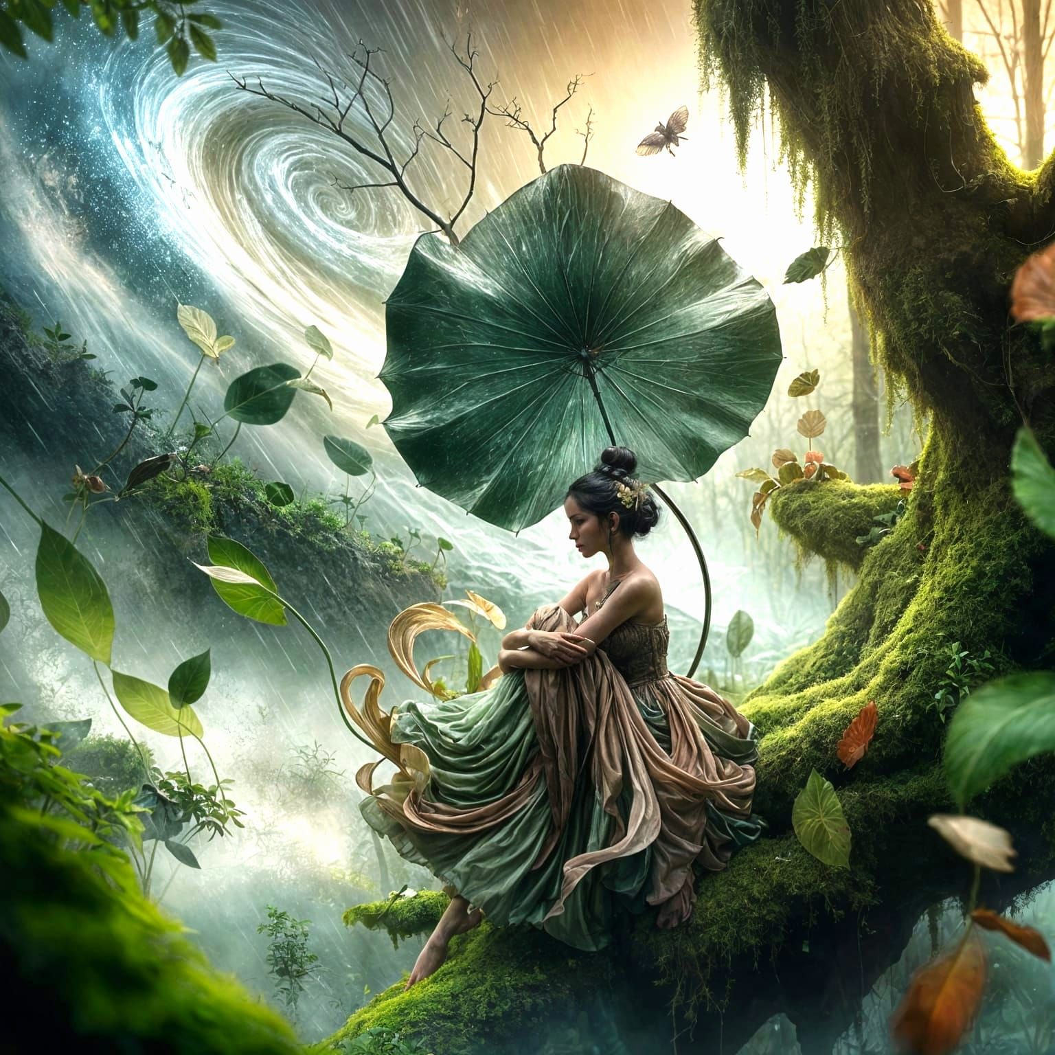 Enchanting Middle-Eastern Fairy Finds Shelter Amidst Whimsic...