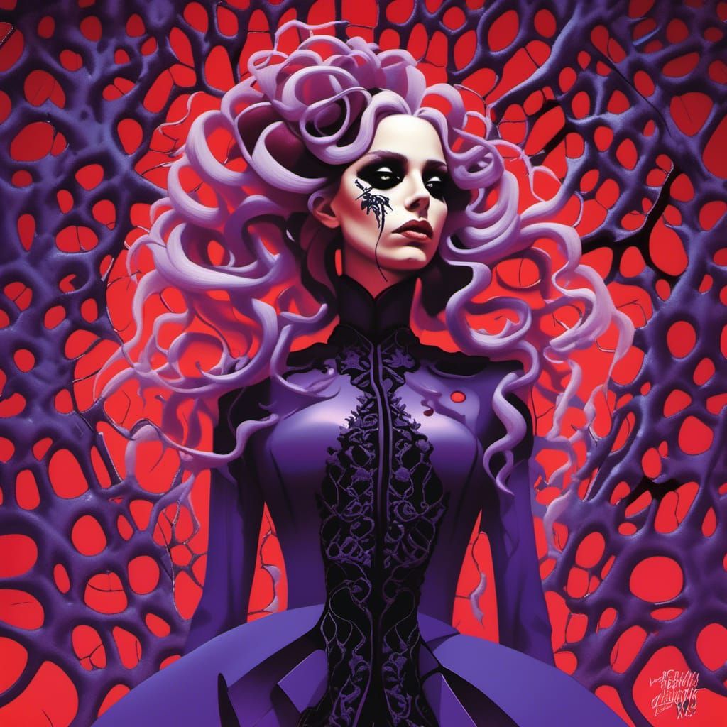 Lady Gaga as The Countess in Violet Lace