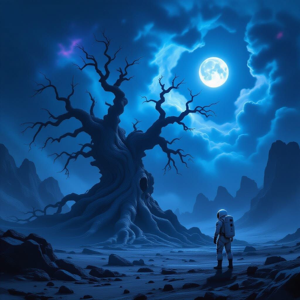 Astronaut Discovers Ancient Tree Overgrowing Spaceship on Al...