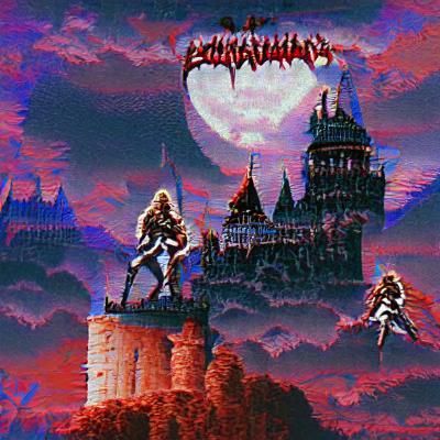 Gothic Castle in Mist: Dark Fantasy Landscape