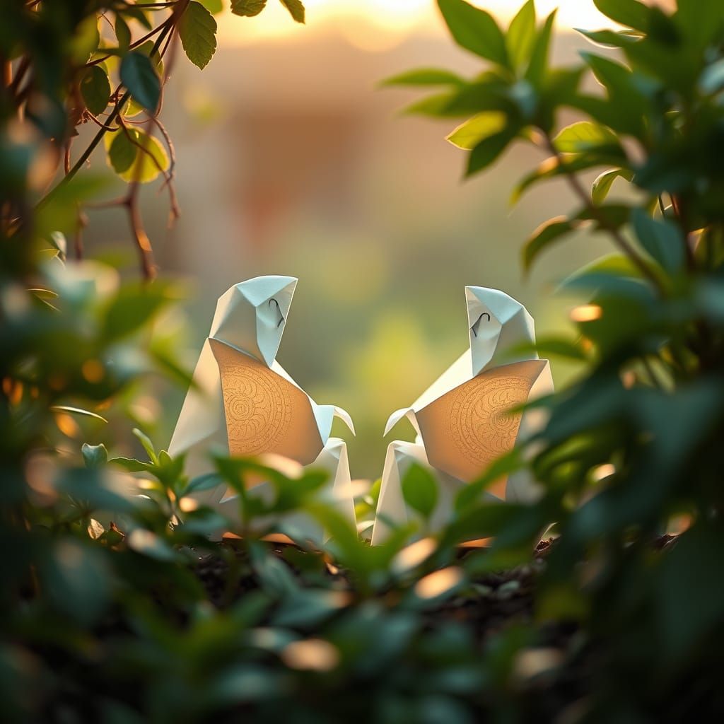 Whispers in the Garden Nook at Dawn