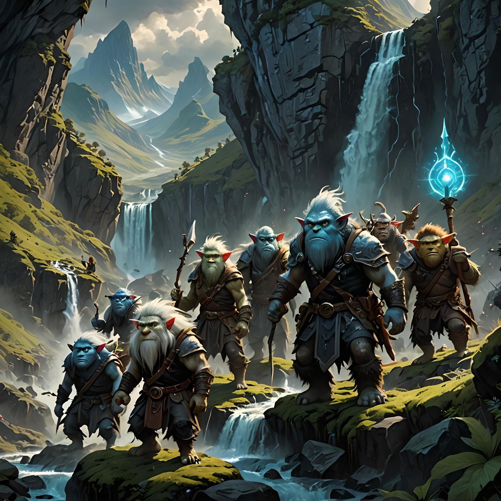 Fantasy Trolls on Epic Sci-Fi Quest