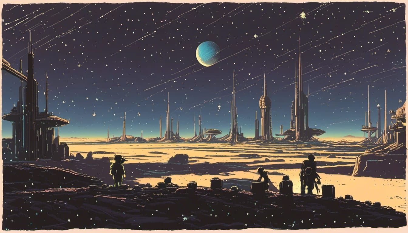 Meteor Shower at Ganymede Spaceport