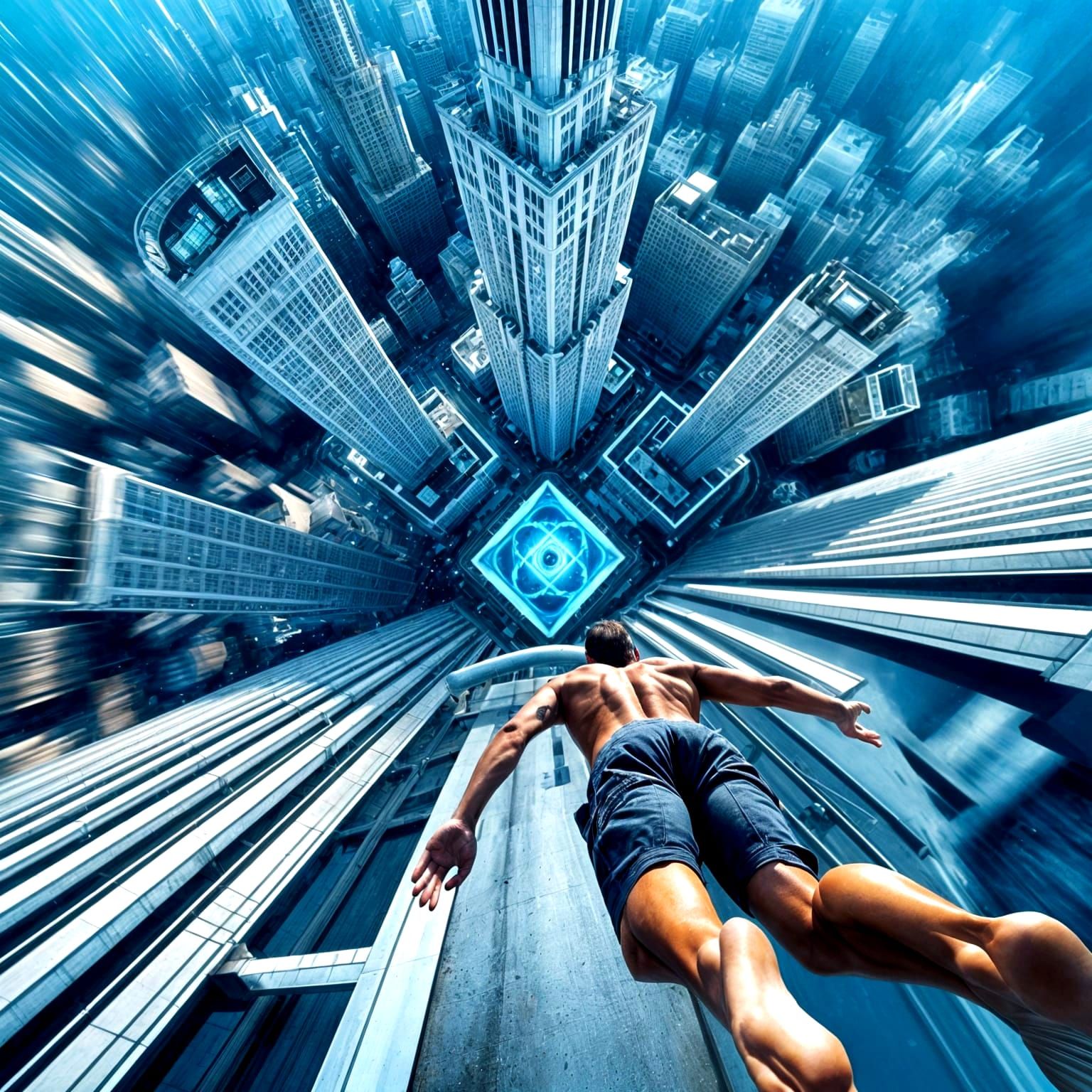 Vertigo on the Edge: Candid High-Diving Photograph