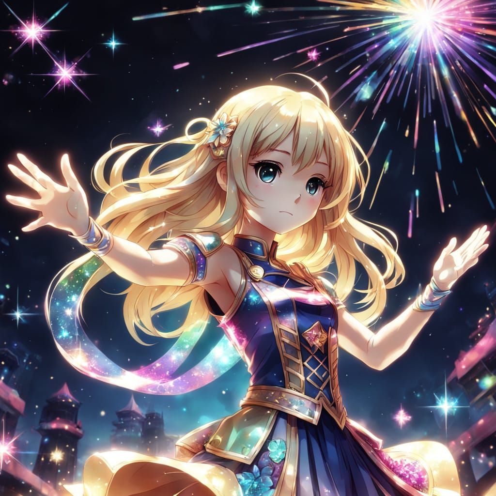 Kawaii Sparkle Magic in Chiaroscuro Anime