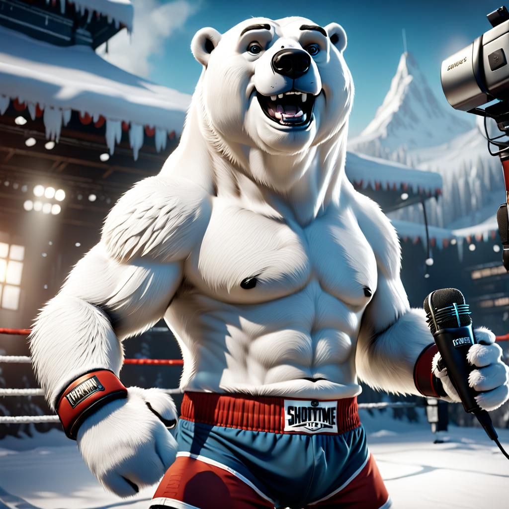 The boxer polar bear.