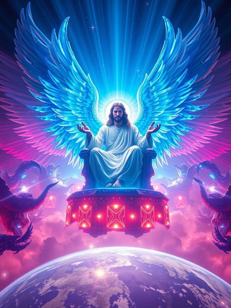 Divine Throne in Radiant Splendor