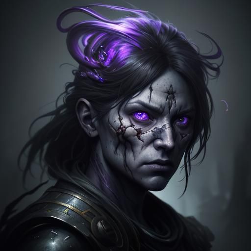 Eye Anatomy Sketch in Dark Fantasy Style