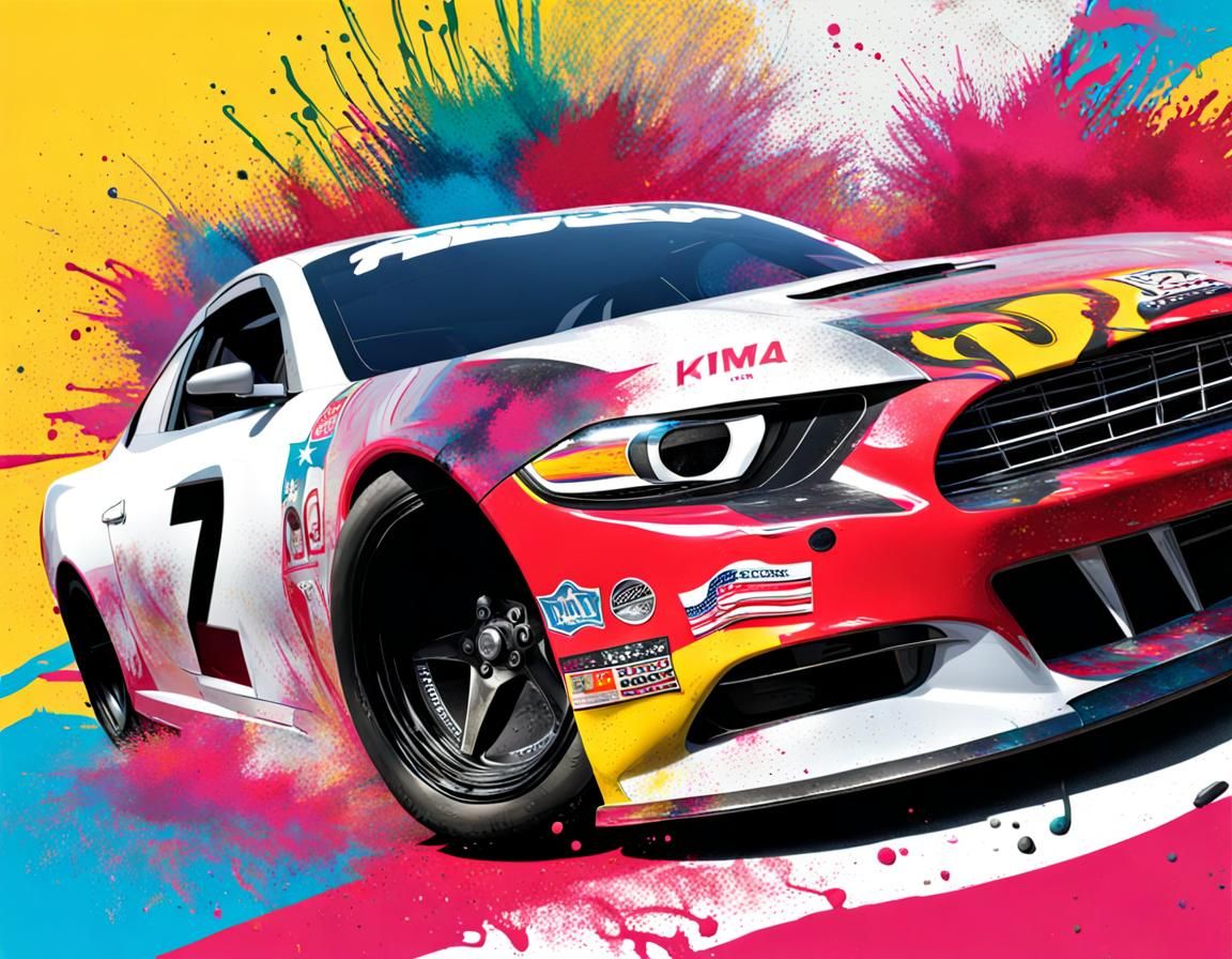 NASCAR Magazine Cover with Latina Driver