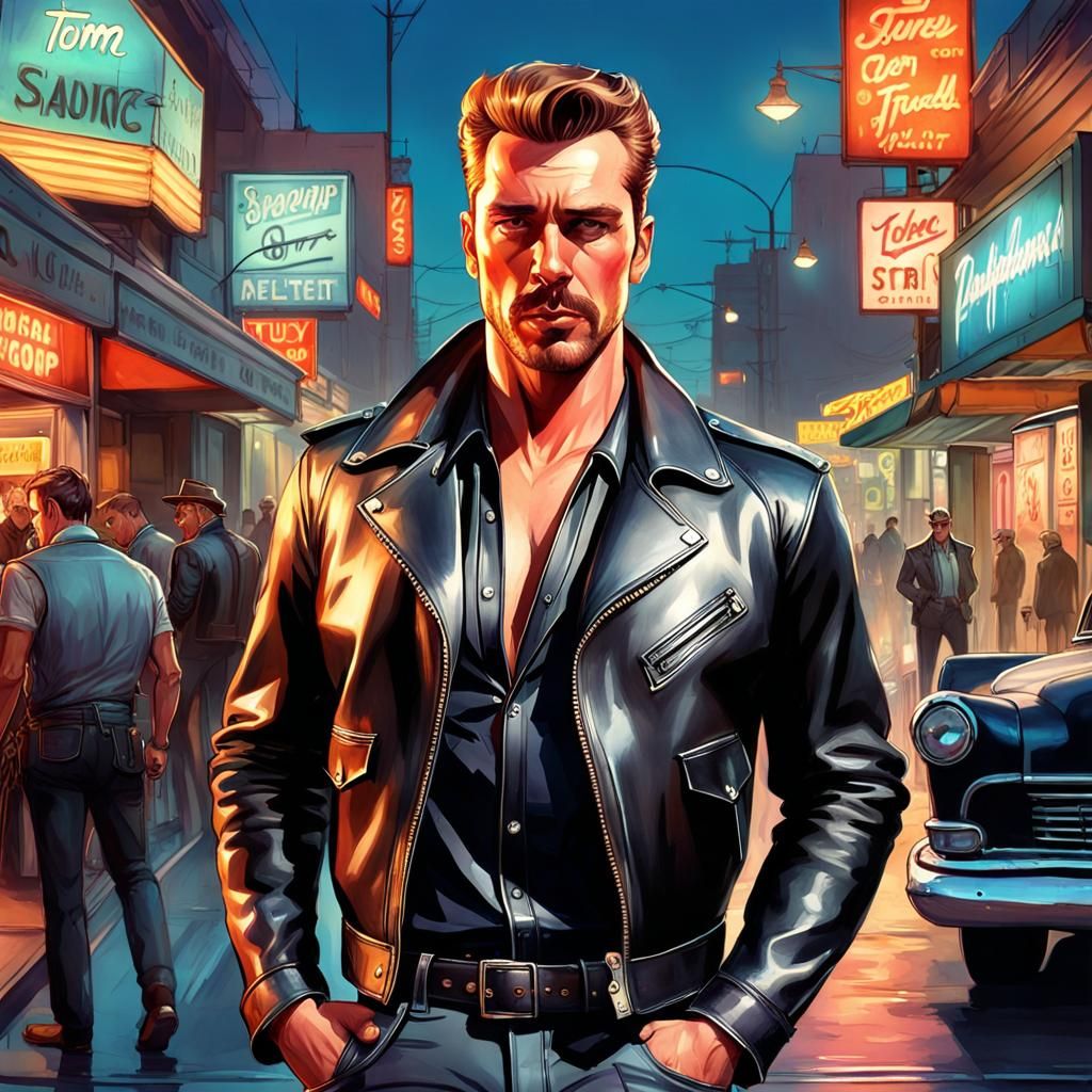 1950s Portrait in Tom of Finland Style