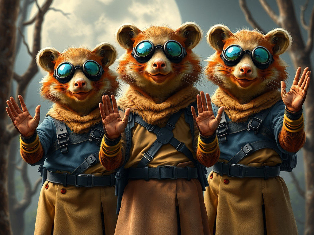 Indigenous Furry Aliens on an Alien Forest Moon