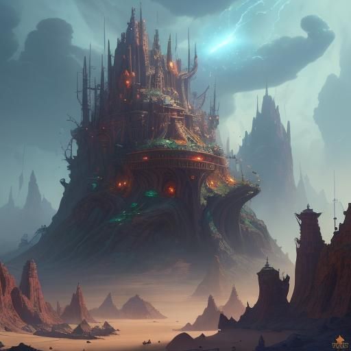 Futurama Inspired Matte Painting in 8k