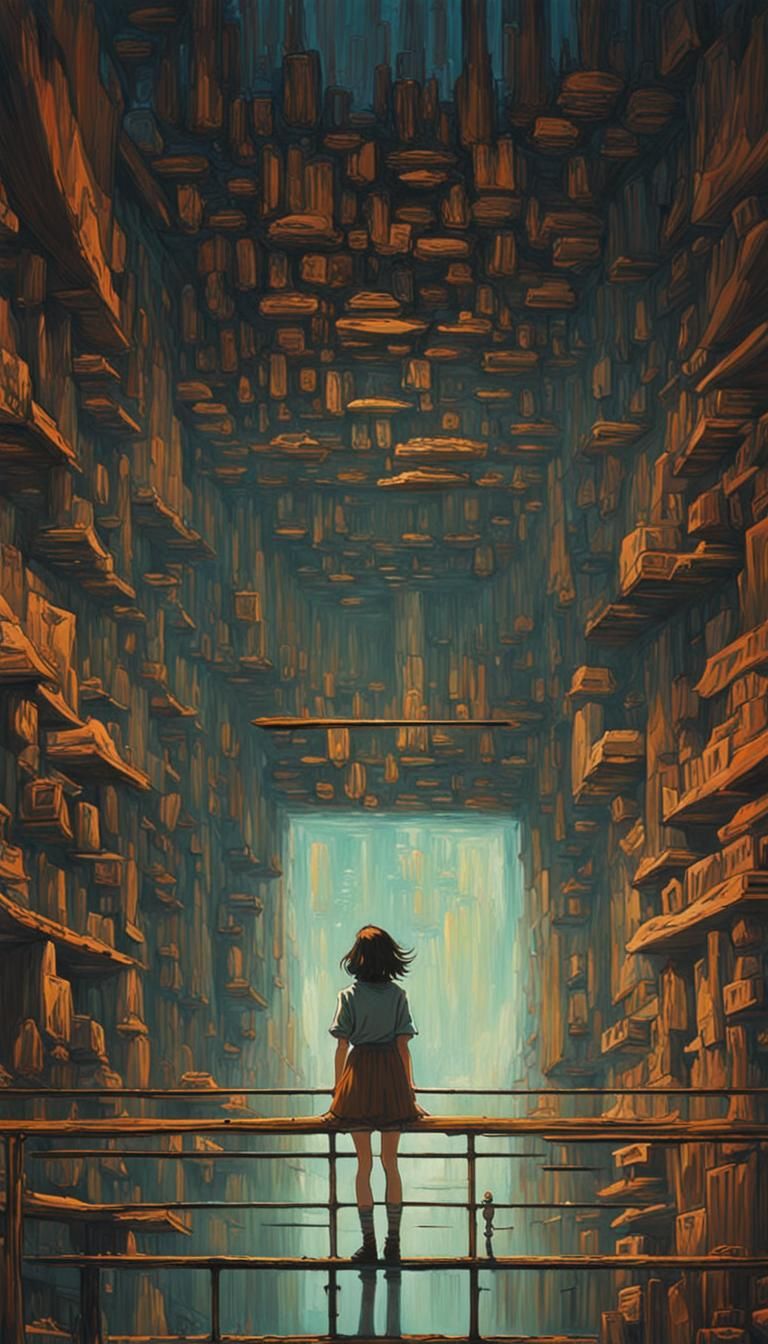 Anime Space Girl in Rock Opera: Studio Ghibli Style