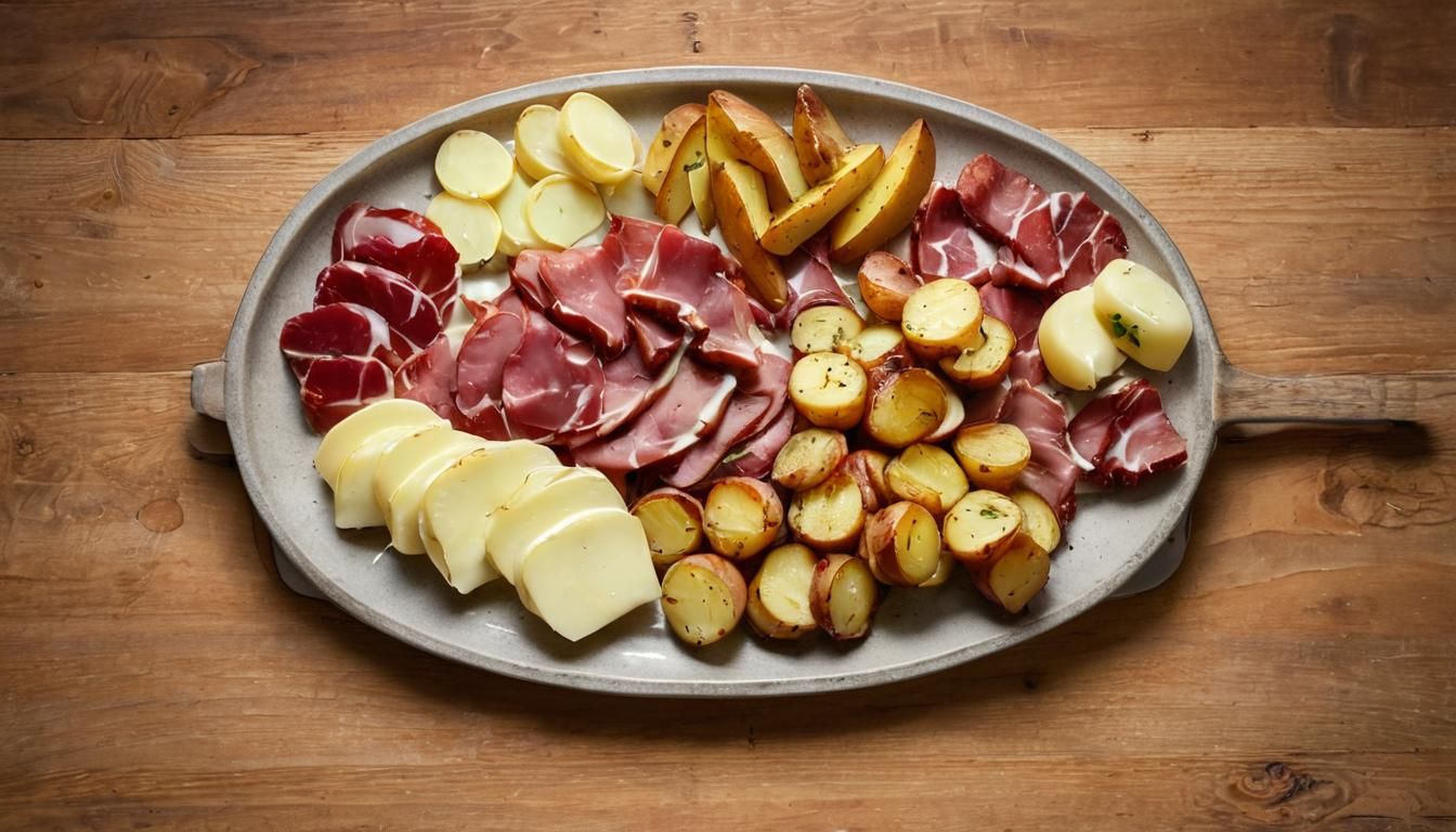 Cozy Winter Still Life with Raclette Cheese