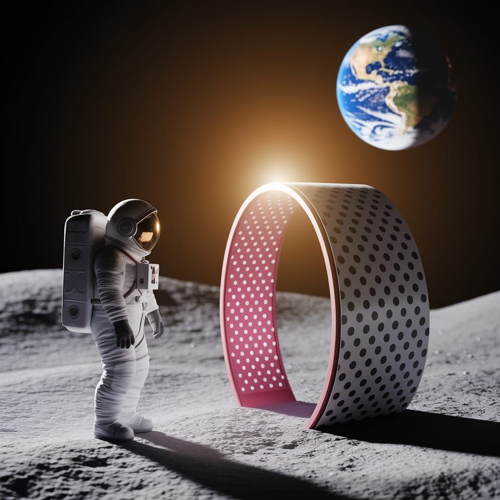 Astronaut Finds Alice in Wonderland Portal on Moon