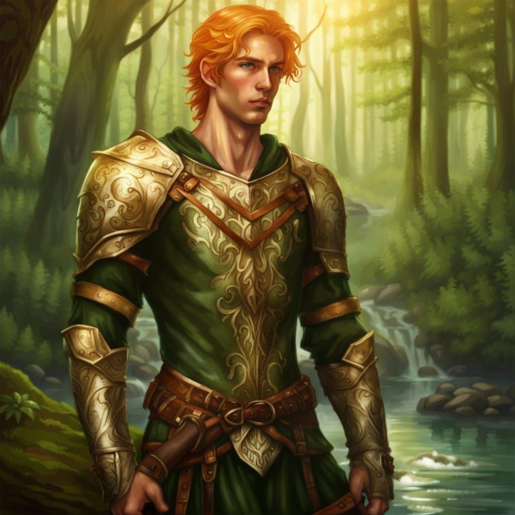 Elven Warrior in Renaissance Armor