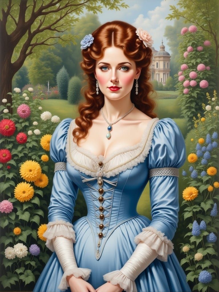 Victorian Beauty in a Whimsical Botanic Garden