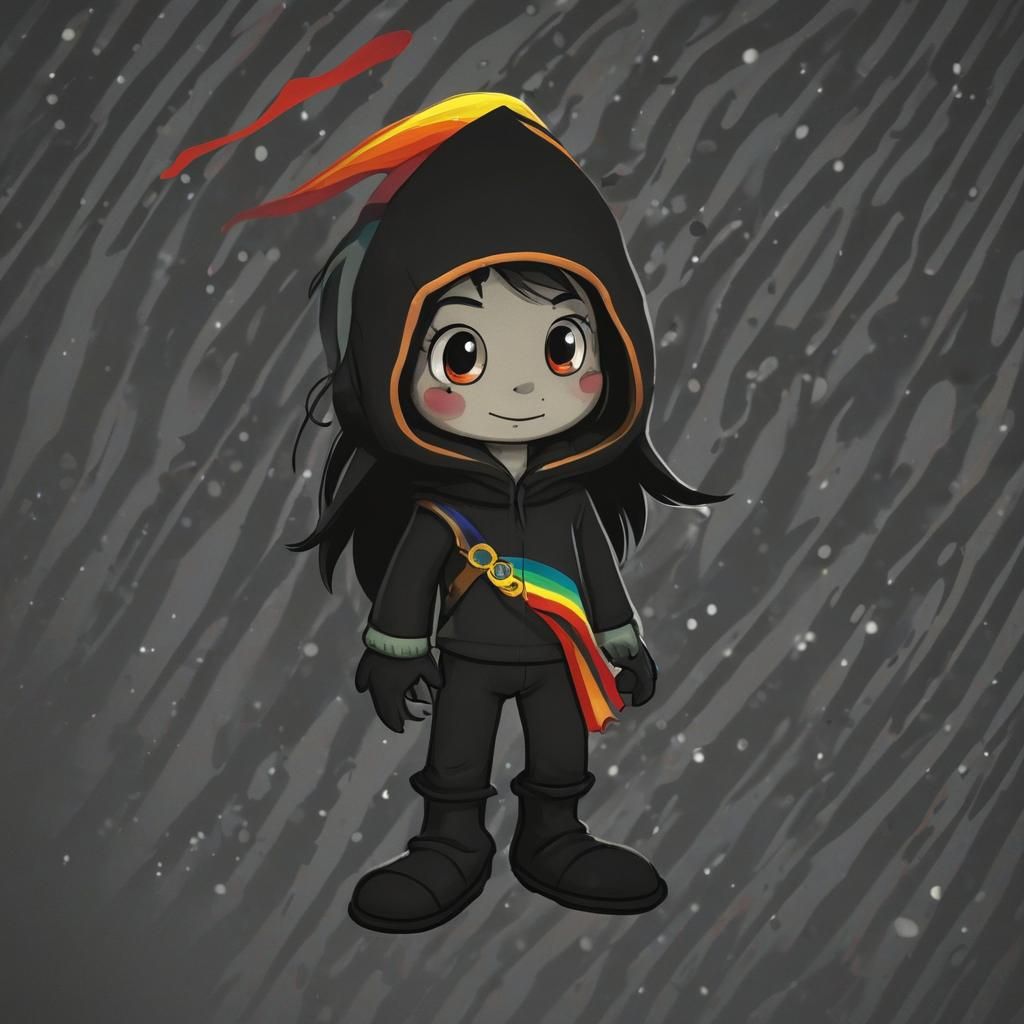 Grimdark Cartoon Character in Sunbow Style