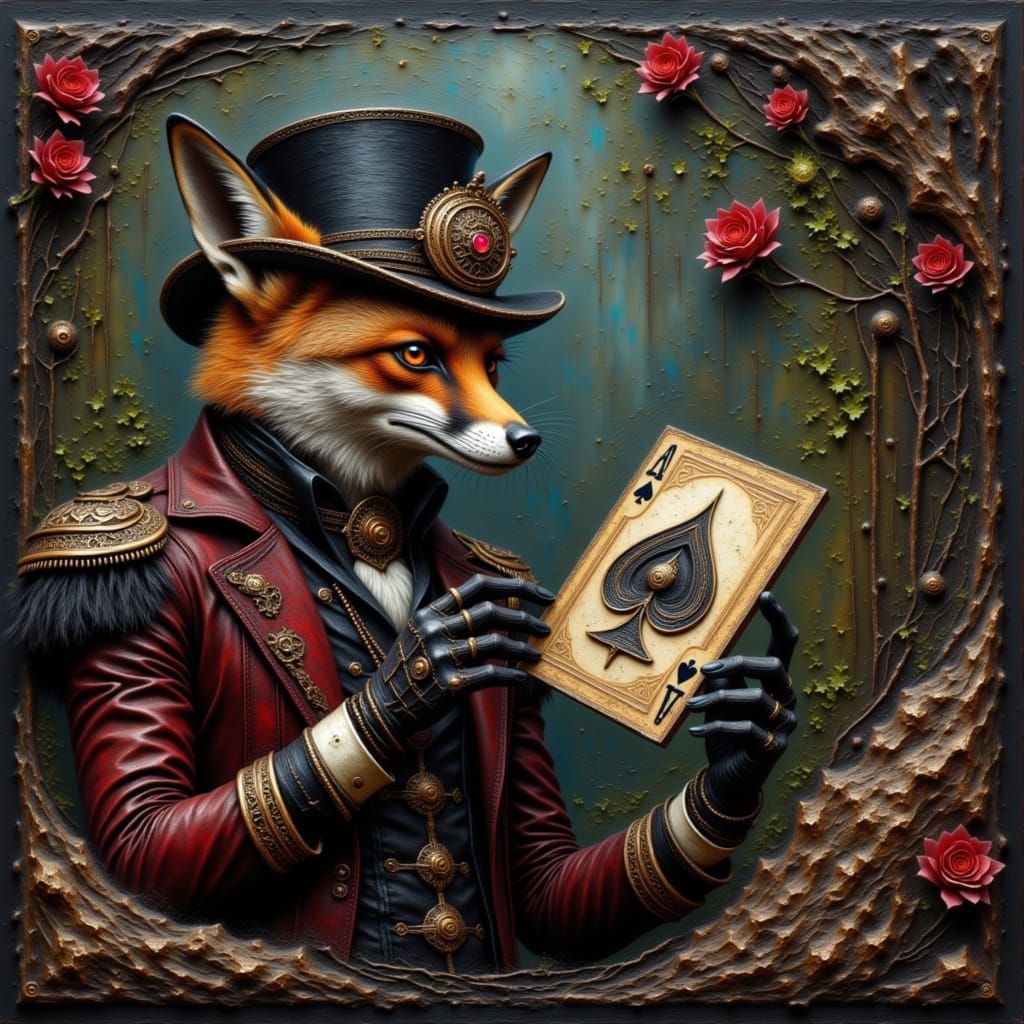 Steampunk Fox Prince in Alien Jungle