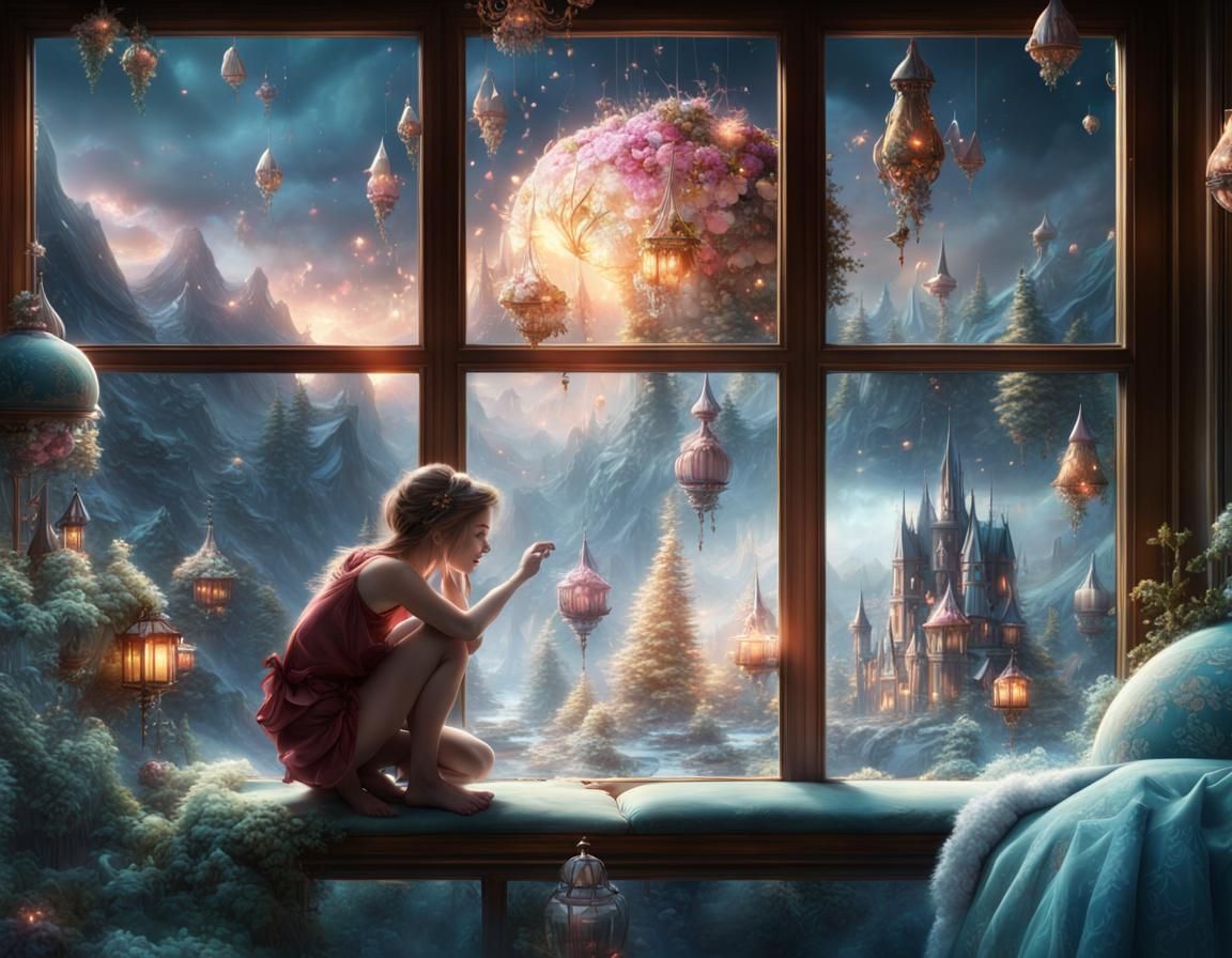 Whimsical Fairy Wonderland: Digital Matte Painting