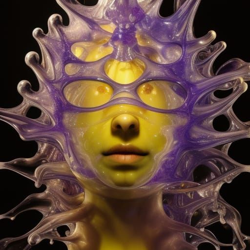 Hyperdetailed Princess Portrait with Crystal Splash