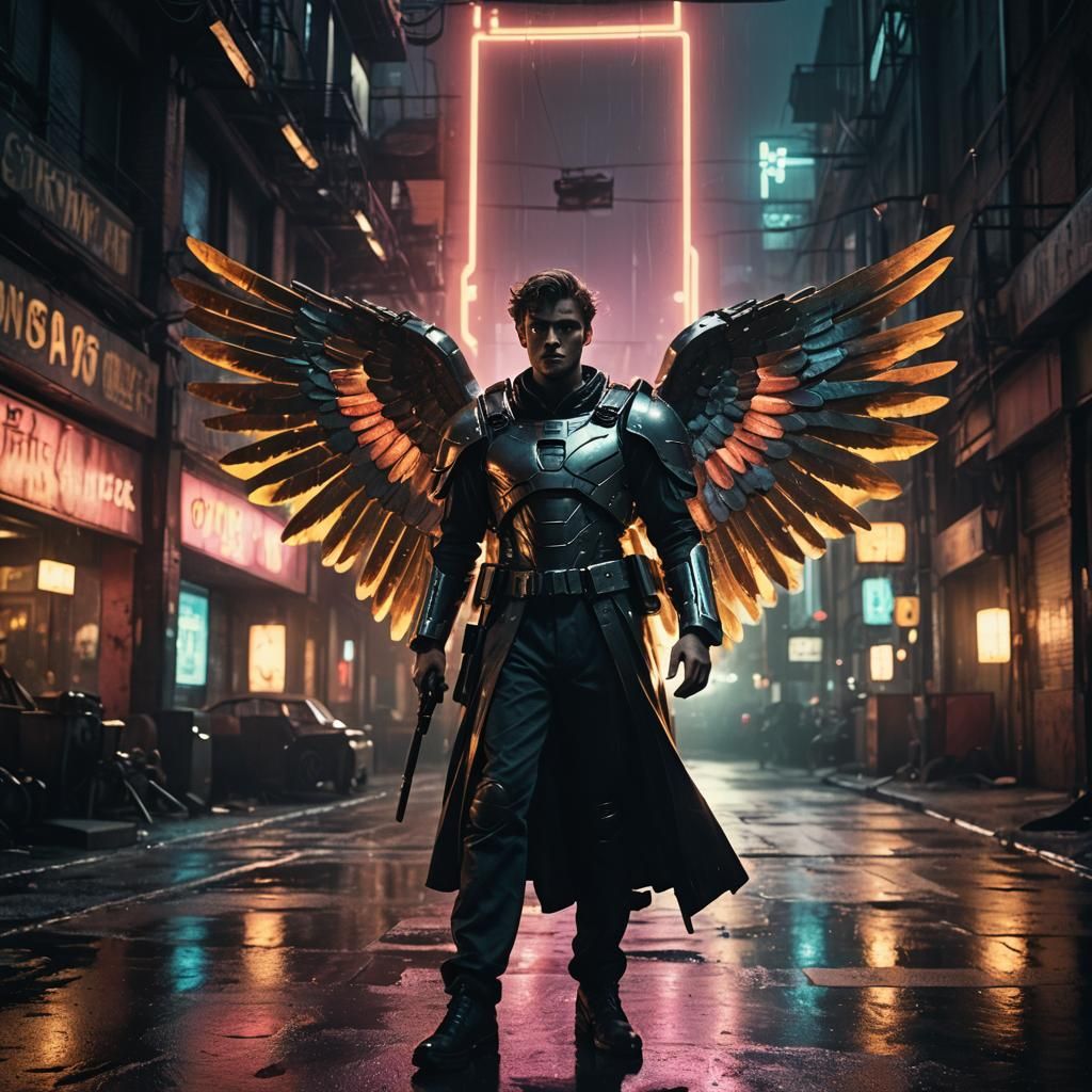 Archangel of Joy in Dark Mechanical World