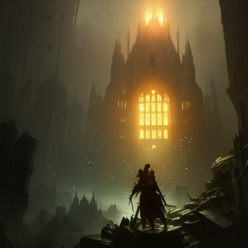 Dark Fantasy Laxative Concept Art in Unreal Engine