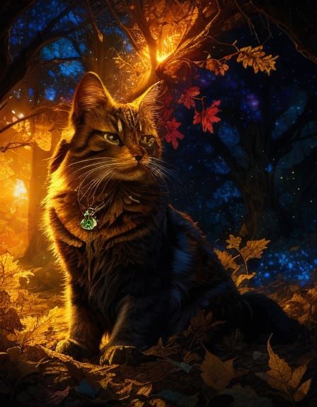 Vibrant Digital Art of Person with Glowing Aura