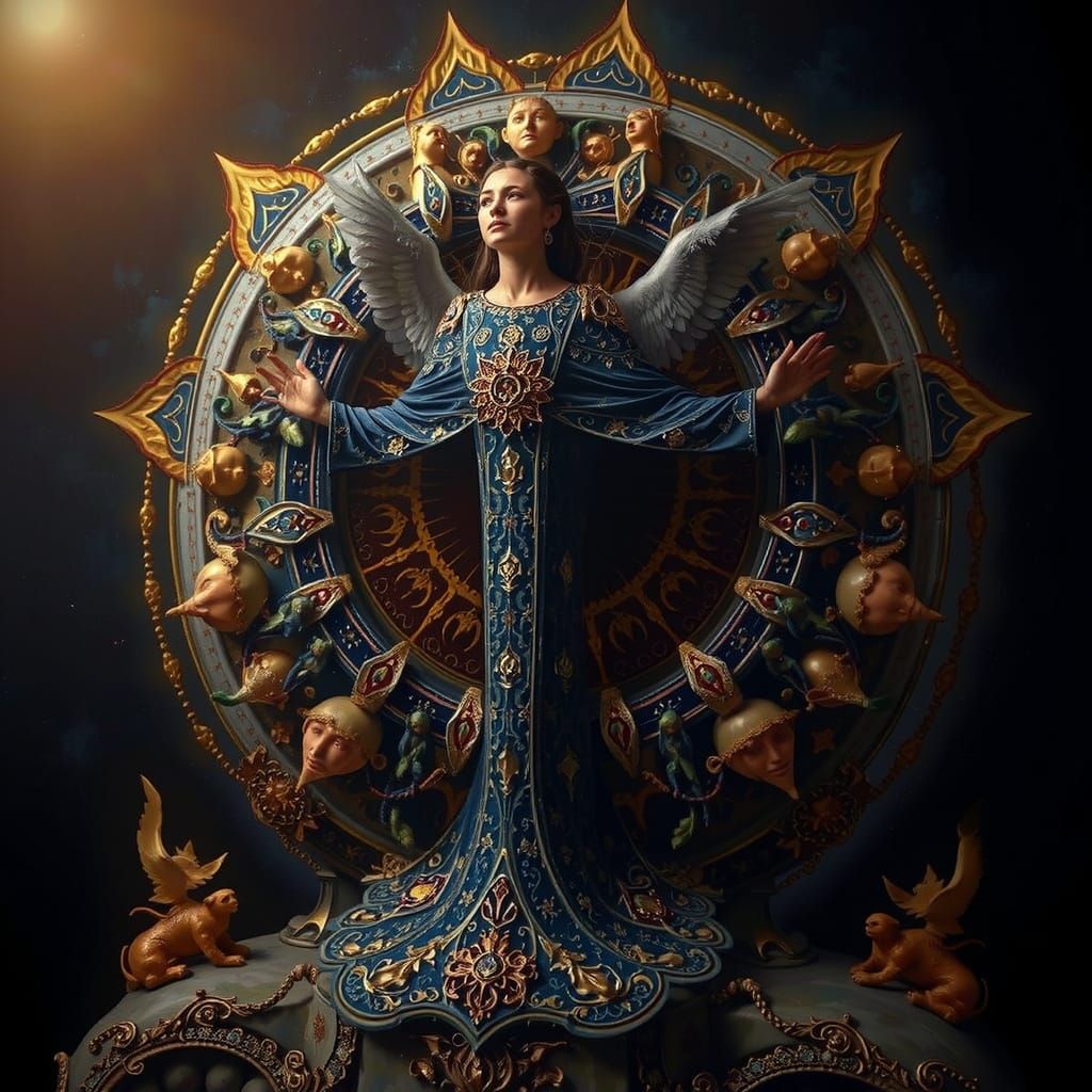 Masterpiece Painting of Beauty and Truth Radiating Excellenc...