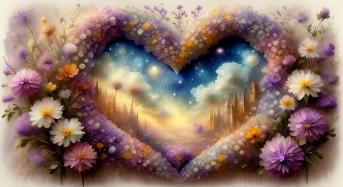 Whimsical Shadow Box Keepsake in Soft Pastel Hues