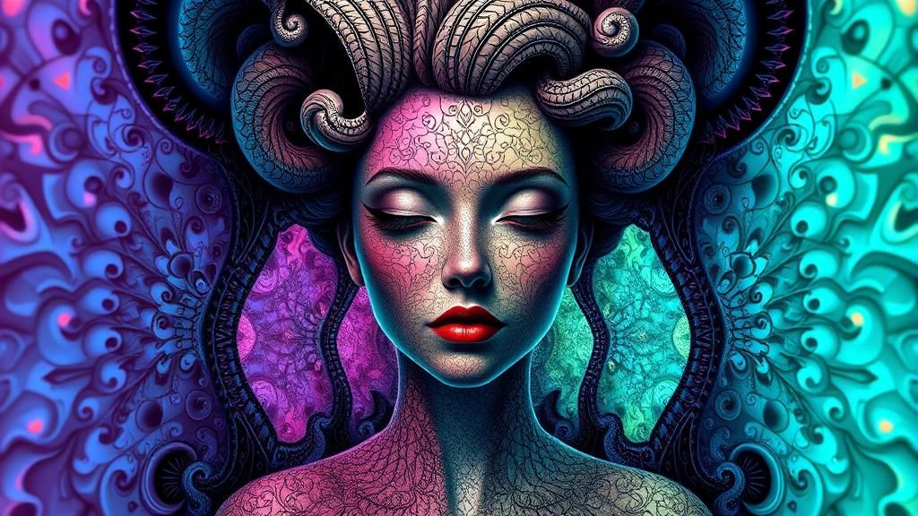 Surreal Fantasy Portrait in Bright Light