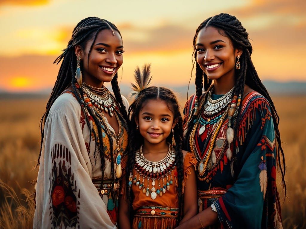 Three Generations of Native American Sisters Unite in Joyful...