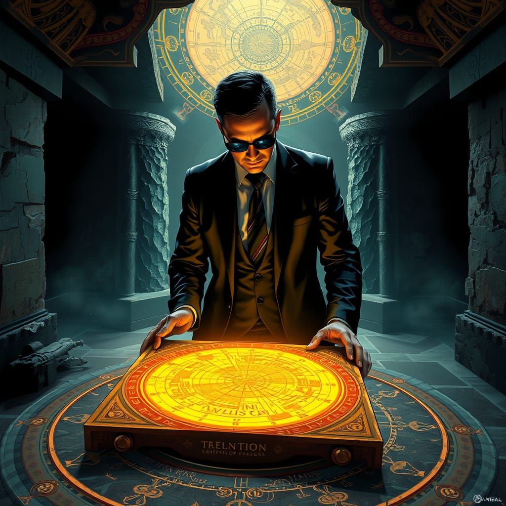 Men in Black Agent Discovers Ancient Tablet