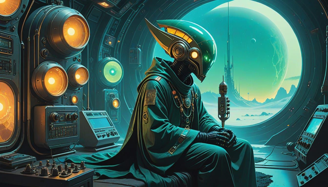 Alien Being in Intergalactic Communication