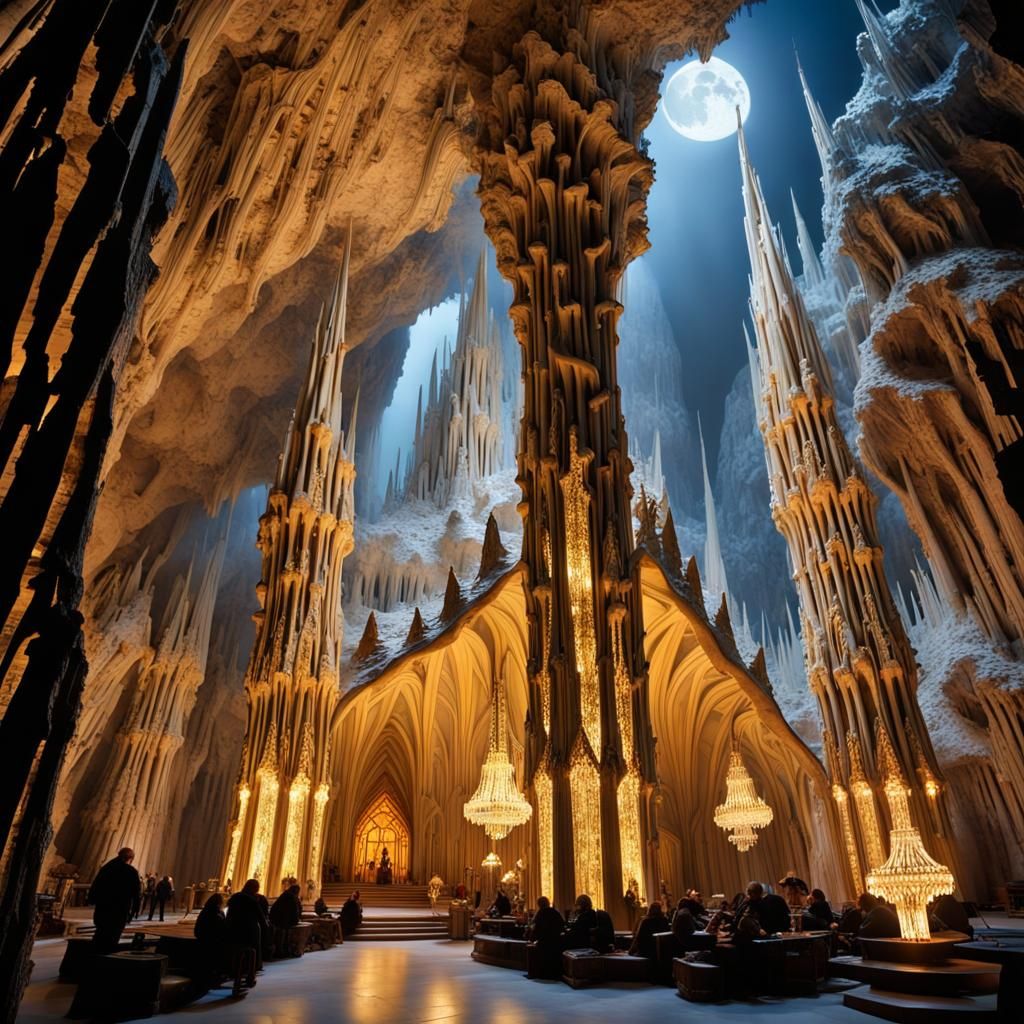 Cathedral Cave Dripping with Crystals