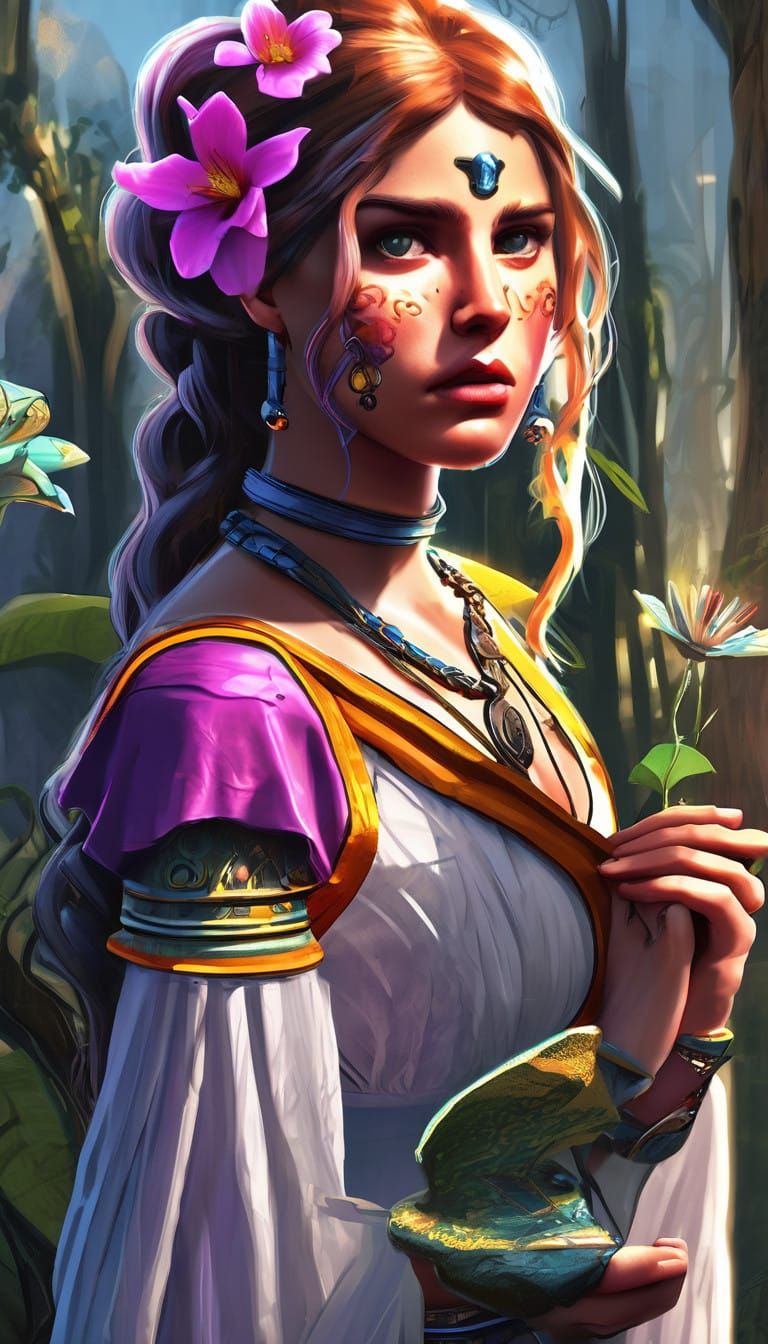 Dreamlike Cityscape in Whimsical Fantasy Style