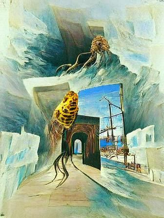 Surreal Journey to Alexandria in Dali Style