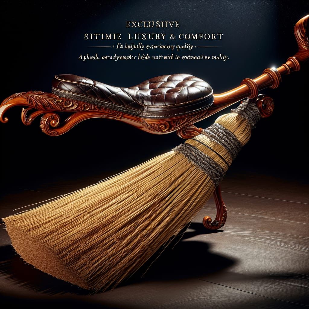 Luxury Witch's Broomstick: A Magical Masterpiece